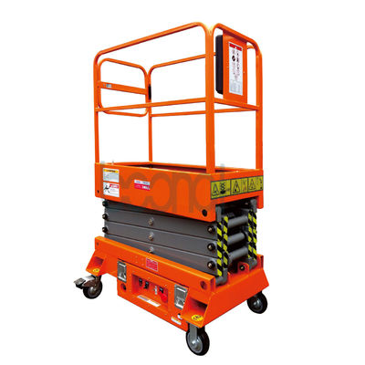 18m Mobile Electric Scissor Lift 6000mm Hydraulic Rainproof