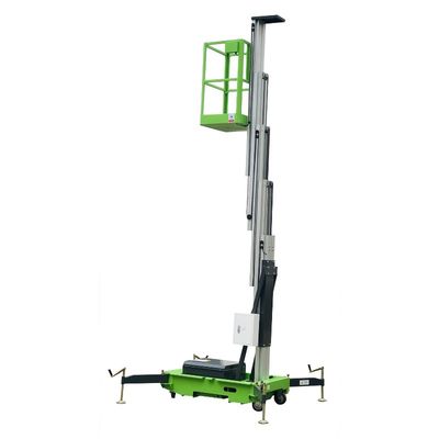 8m Aluminum Aerial Work Platform Hydraulic Vertical Lift Table 0.75Kw Lifting Power