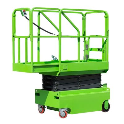 Adjustable Manual Pushing Mobile Mini Scissor Lift Hydraulic Aerial Work Platform 3m 450kg