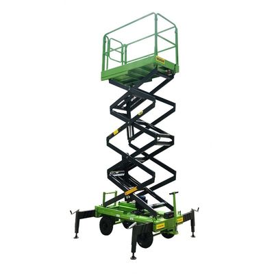 Portable Motorized Aerial Working Mobile Scissor Lift Platform 14 Meters Height