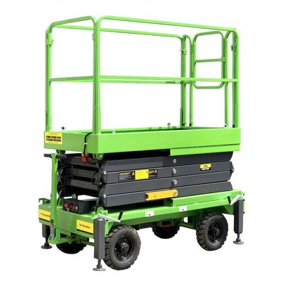 9m Hydraulic Scissor Lift With Motorized Device Electric Lifting Table 450kg Loading Capacity