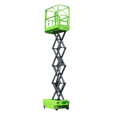 Explosion Proof 3m Manual Push Mobile Scissor Lift In Blue Color Easy Operation