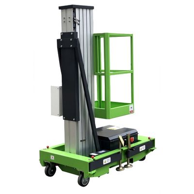 Single Mast Lift Aluminum Mobile Aerial Work Platform