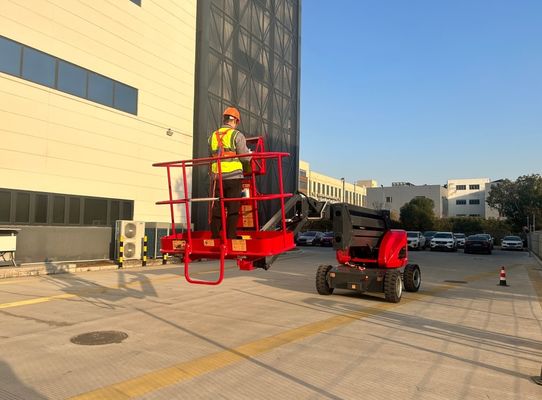 18m 60 ft Smart Solution electric articulating boom lift For Obstacle Navigation