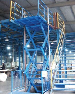 Fixed Cargo Lift Table Hydraulic Scissor Lift Platform 2000Kg Loading Capacity