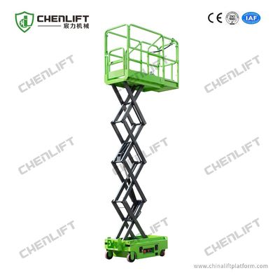3.9 Meters Mobile Scissor Lift Mini Aerial Working Platform 240Kg Loading Capacity