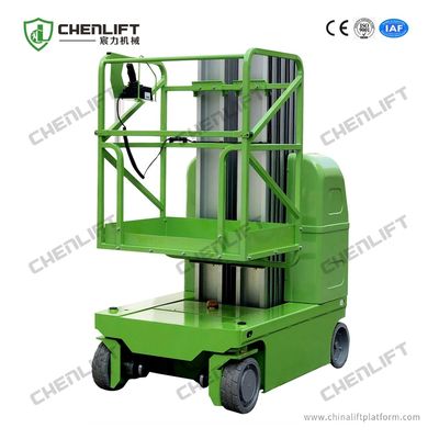 9m Hydraulic Lift Platform Self Propelled Aluminum Aerial Work Platform Double Mast