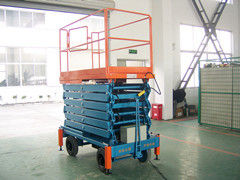Vertical Electric Telescopic Hydraulic Scissor Lifts for Theatre , Hospital , Library
