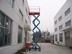 Hydraulic vertical lift platform , 450Kg single mast mobile hydraulic man lift