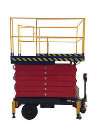 AC / DC Motorized Device Mobile Scissor Lift , 2.2Kw Lifting Power