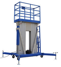 Extension Platform Double Mast Mobile Aerial Work Platform 10m Lifting Height