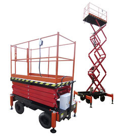 11M Electrical Mobile Scissor Lift , 300Kg Scissor Lift Platform