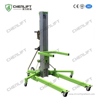 Portable Manual Material Lift with Swivel Locks Manually operated