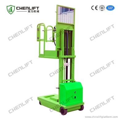 4.5m Self Propelled Electric Order Picker Stacker For Materials Picking And Handling