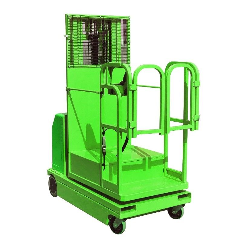 Long Life Small Aerial Electric Order Picker Warehouse Picking Up Equipment