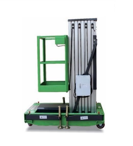 6m Hydraulic Lift Platform Single Mast Aluminum Aerial Work Platform Vertical Lift