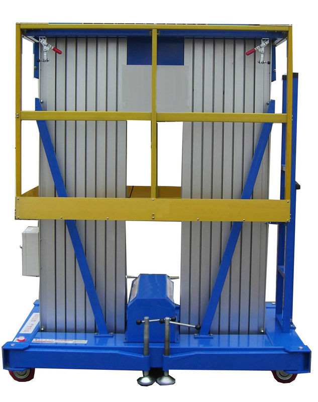 Lifting Heihght 12m Mobile Aluminum Aerial Work Platform with Extension Platform